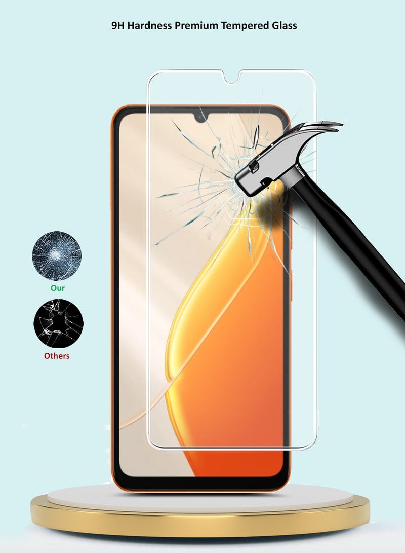 جيماكس واقي شاشة زجاجي مقسّى 9H 2.5D بحواف منحنية لسلسلة GMAX المتميزة لهاتف itel A200 / itel A200+ 4G 2026 - شفاف - Image 3